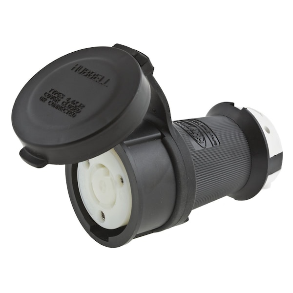 Hubbell 30A Watertight Twist-Lock Connector 4P 5W 120/208VAC L21-30R - HBL2813SW