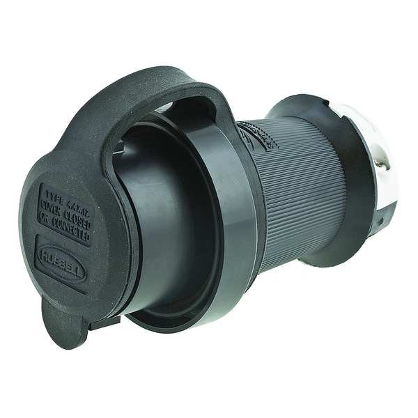 Hubbell 30A Watertight Twist-Lock Plug 4P 5W 120/208VAC - HBL2811SW