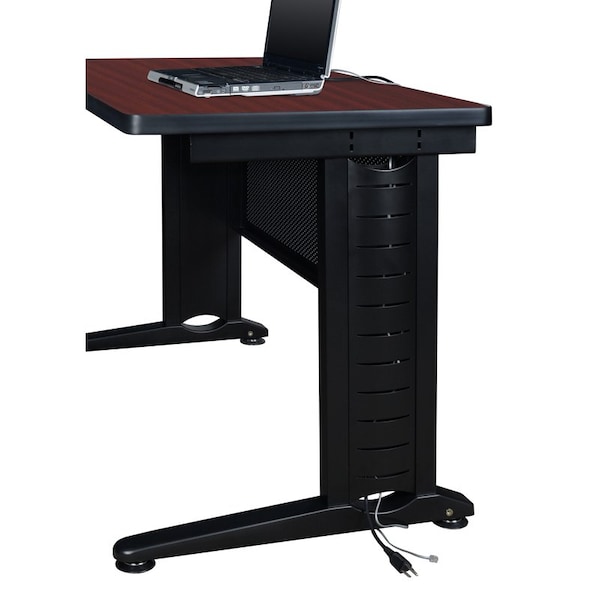 Fusion Pedestal Desk Desks > Pedestal Desks > Fusion Single Pedestal Desks, 24 D X 29 H, 66 W X Wood|Metal - MSP6624MH