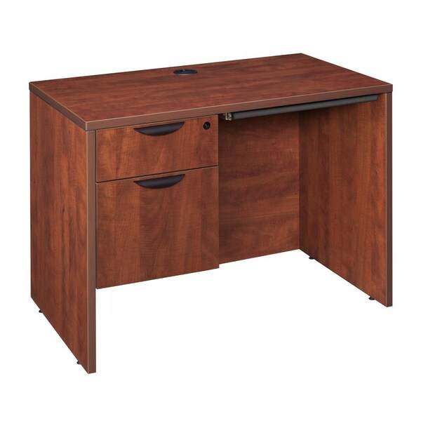 Regency Pedestal Desk Legacy 42" Single Pedestal Desk, Pencil D, Cherry - LSP4224CD1CH