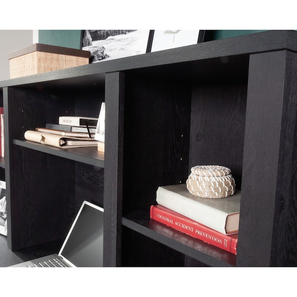 Sauder 11.496 in D X 27.008 in H, 60 in W X Engineered wood, Raven Oak - 433267