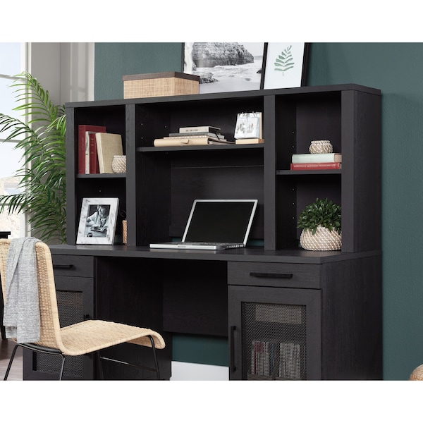 Sauder 11.496 in D X 27.008 in H, 60 in W X Engineered wood, Raven Oak - 433267
