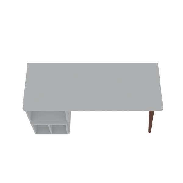 Manhattan Comfort Hampton 53.54 Home Office Desk, White - 15PMC1