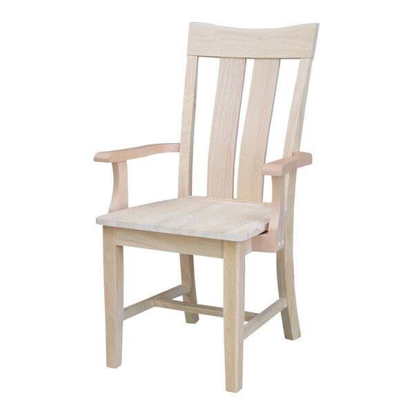 International Concepts Desk, 24 in D X 48 in W X Parawood, Unfinished - KOF-72-C13A-1