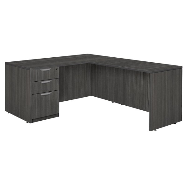 Regency Legacy L-Desks, 30 D X 29 H, 66 W X Wood, Ash Grey - LLDSPF663047AG
