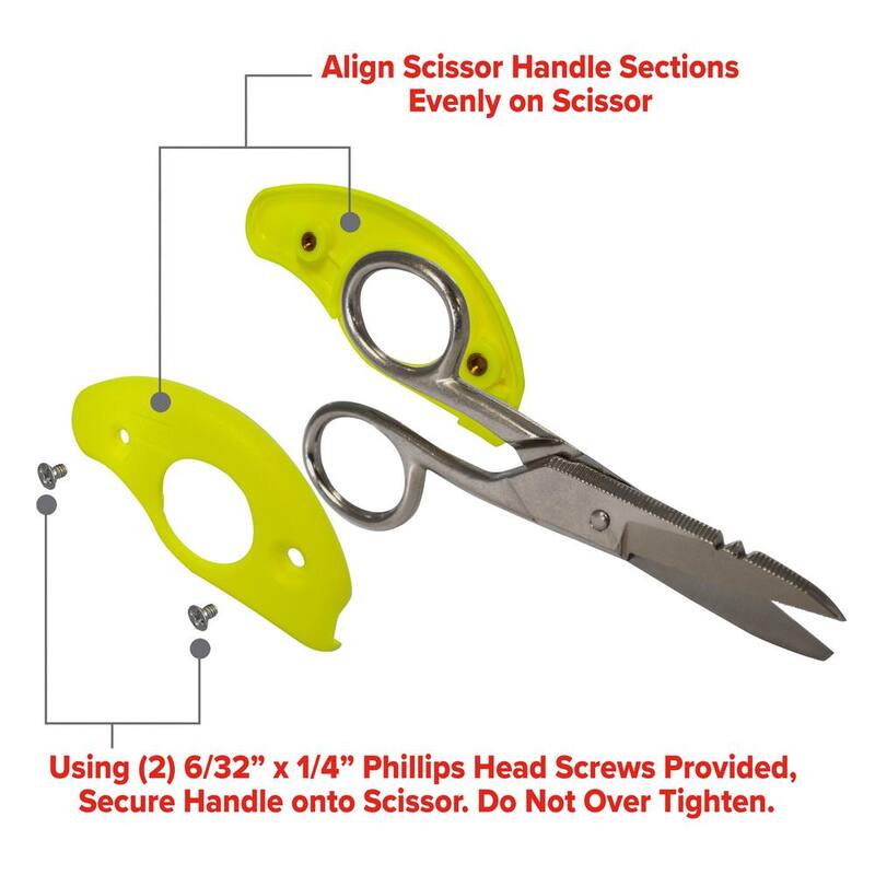 Jameson Snip Grip Ergonomic Handle for Electrician Splicer Scissors - 32-40