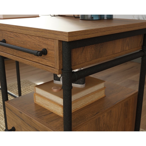 Sauder 60 in D X 30 in H, 60 in W X Engineered wood, Metal - 431210