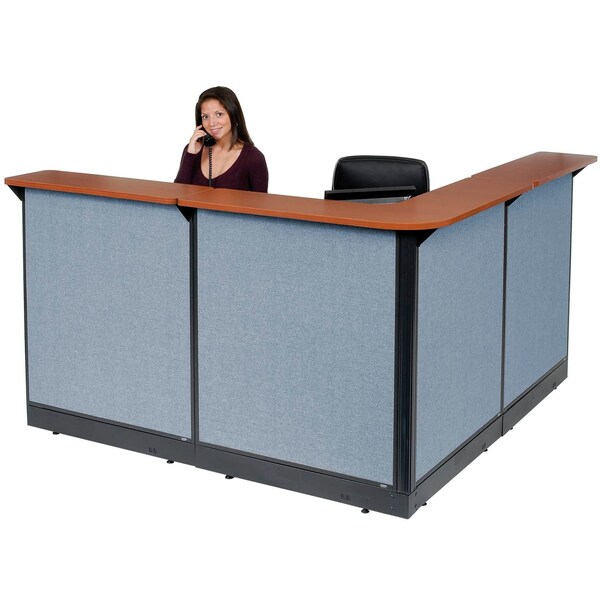 Interion By Global Industrial 80 in D X 46 in H, 80 in W X Blue - 249009NCB