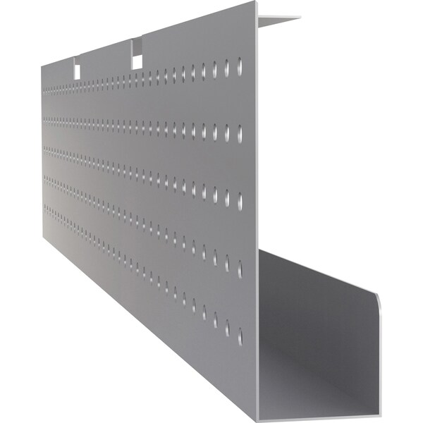 Lorell Modesty Panel, 3 in D X 10 in H, 54 in W X Steel, Metallic Silver - 61632