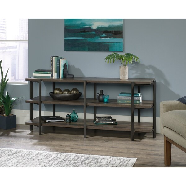 Sauder 17.52 in D X 24.21 in H, 57.48 in W X Engineered wood, Metal - 425084