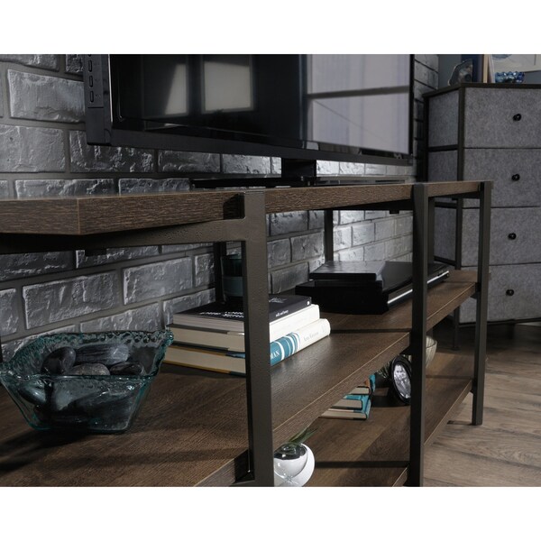 Sauder 17.52 in D X 24.21 in H, 57.48 in W X Engineered wood, Metal - 425084