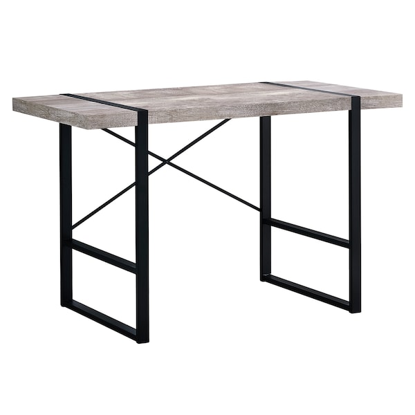 Monarch Specialties Computer Desk, Home Office, Laptop, 48"L, Work, Metal, Laminate, Beige, Black, Contemporary, Modern - I 7315