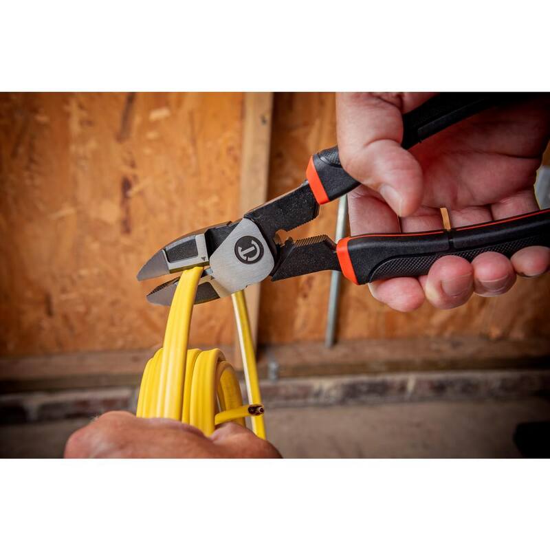 Crescent Z2 8 in. High Leverage Linesman Plier with Dual Material Grips - Z20508CG-06