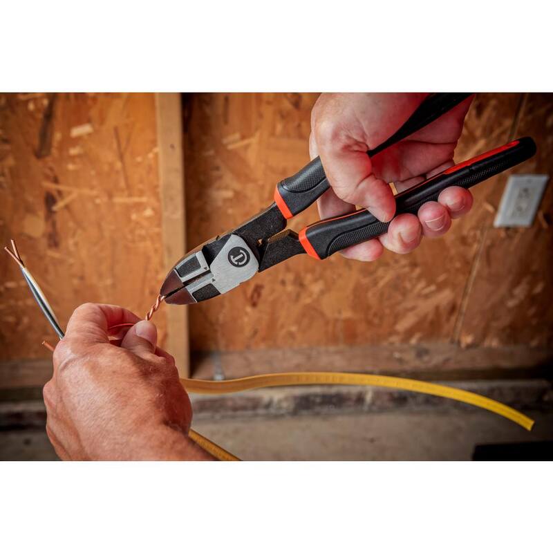 Crescent Z2 8 in. High Leverage Linesman Plier with Dual Material Grips - Z20508CG-06