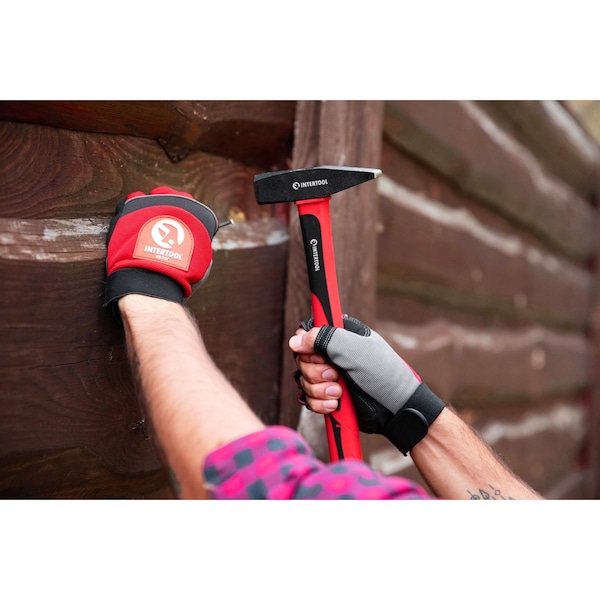Intertool Cross Peen Hammer, 1 lb., 13 in. Fiberglass Handle - HT08-0205