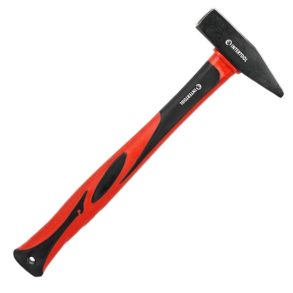 Intertool Cross Peen Hammer, 1 lb., 13 in. Fiberglass Handle - HT08-0205