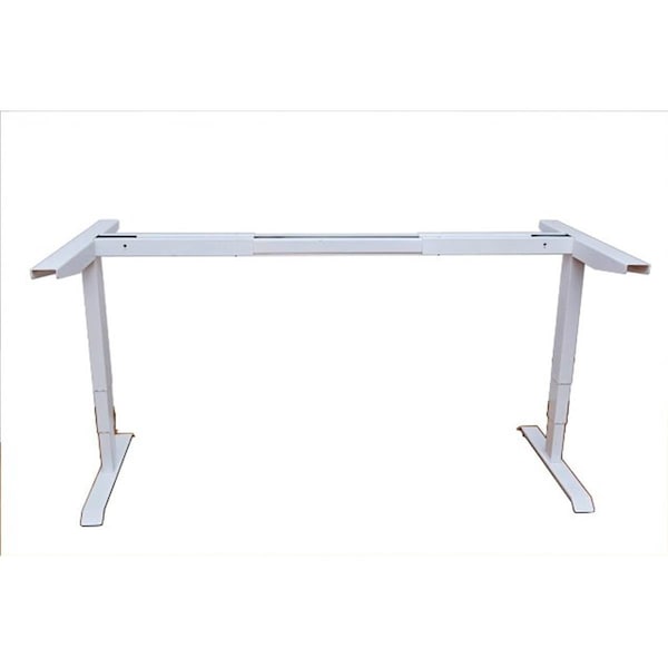 Templeton Electric Height Adjustable Desk Dual Motor with 4 Pre Set Features & LED Height Screen, White - TE215178