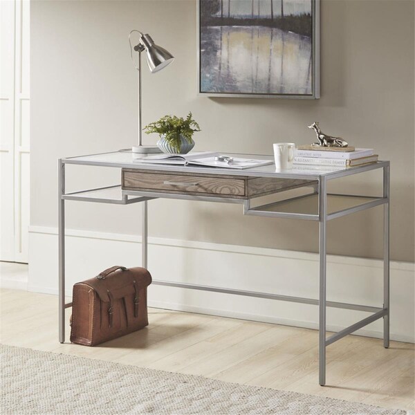 Madison Park Antique Silver Adela Writing Desk - MP122-0923