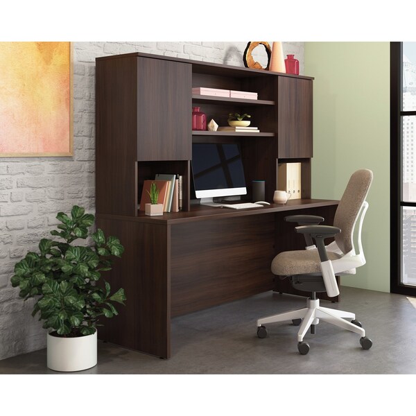 Officeworks By Sauder Affirm 72x24 Shell & 72 in. Hutch Ste Ne A3 - 431544