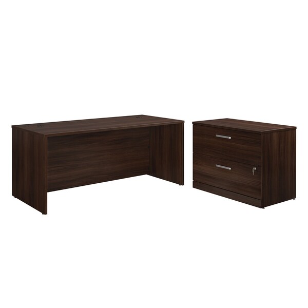 Officeworks By Sauder 29.016 in D X 29.291 in H, 105.984 in W X Engineered wood - 431550