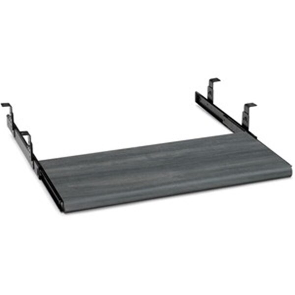 Juki Furniture 10 x 21.5 x 1.1 in. Modular Desking Laminate Keyboard Platform, Gray - JU3195818