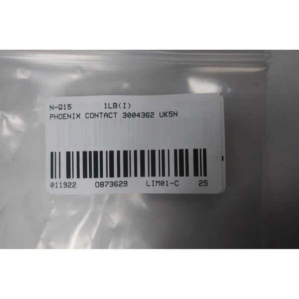 Phoenix Contact Terminal And Contact Block, 50PK - 3004362 UK5N