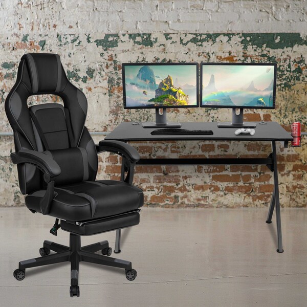 Flash Furniture 30.25 H, 45.25 W X Black - BLN-X40D1904-BK-GG
