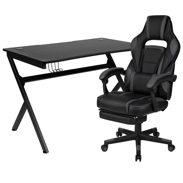 Flash Furniture 30.25 H, 45.25 W X Black - BLN-X40D1904-BK-GG