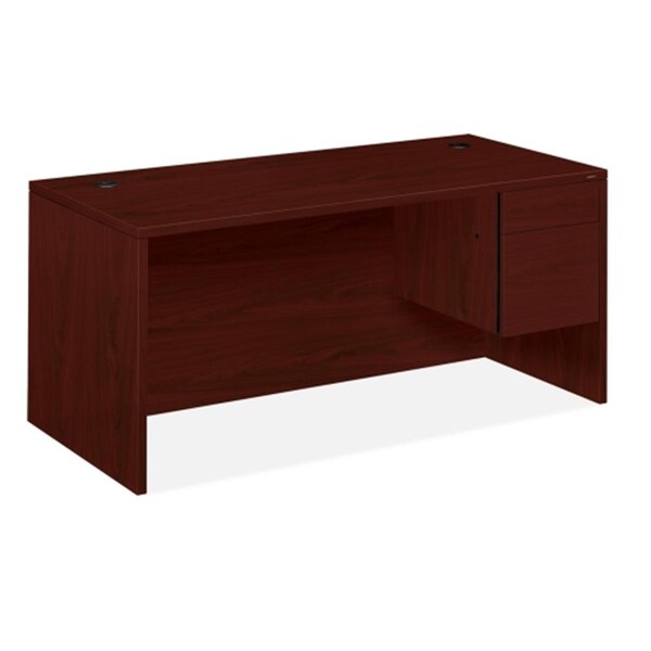 The Hon Co HON10583RNN Right Pedestal Desk  66 in. W x 30 in. D x 29.5 in. H  Mahogany - H10583R.NN