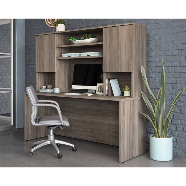 Officeworks By Sauder Affirm 72x24 Shell & 72 in. Hutch Ste He A3 - 431543