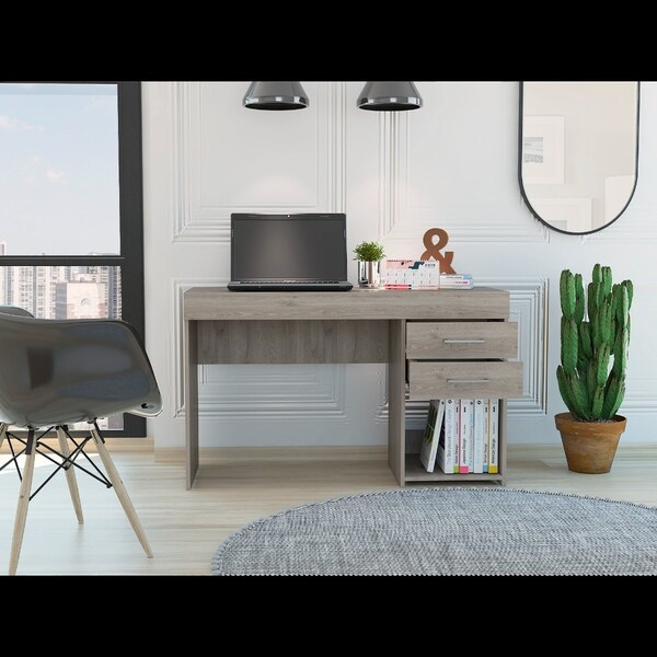 Tuhome 17.9 in. D X 29.5 in. H, 47.2 in. W X Laminate, Light Gray - ELZ5696