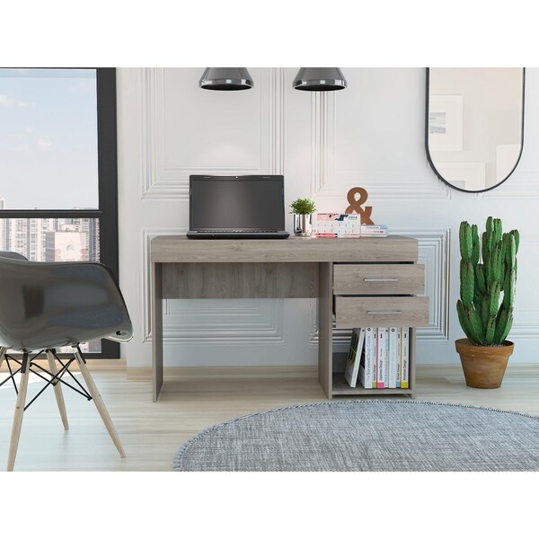 Tuhome 17.9 in. D X 29.5 in. H, 47.2 in. W X Laminate, Light Gray - ELZ5696