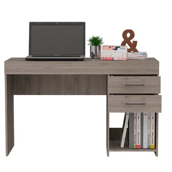 Tuhome 17.9 in. D X 29.5 in. H, 47.2 in. W X Laminate, Light Gray - ELZ5696