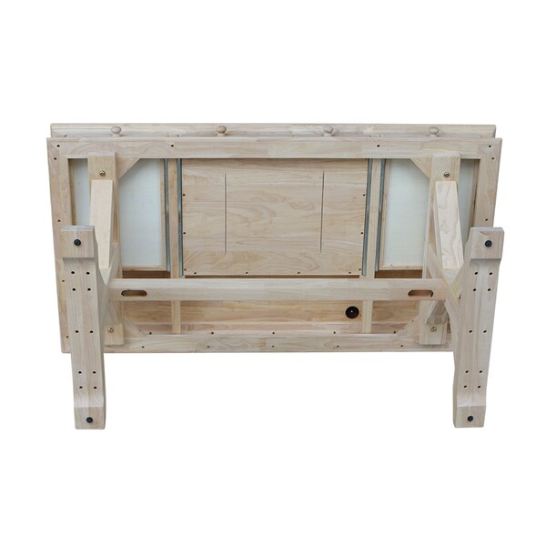 International Concepts Executive Desk, with Canyon Base 32 in D X 30 in H, 60 in W X Wood, Unfinished - K-OF64T-64C