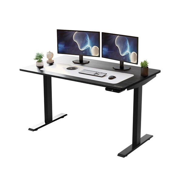 Uncaged Ergonomics RiseUpElectricStandingDesk60X30"BlkDesktopDualMotorMemory, RU2bbkMDF60 - RU2BBKMDF60