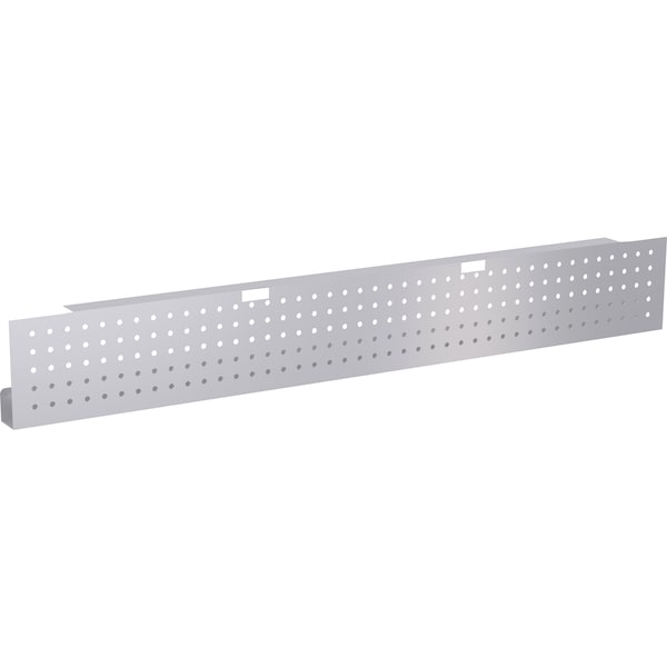 Lorell Modesty Panel, 3 in D X 10 in H, 66 in W X Steel, Metallic Silver - 61633