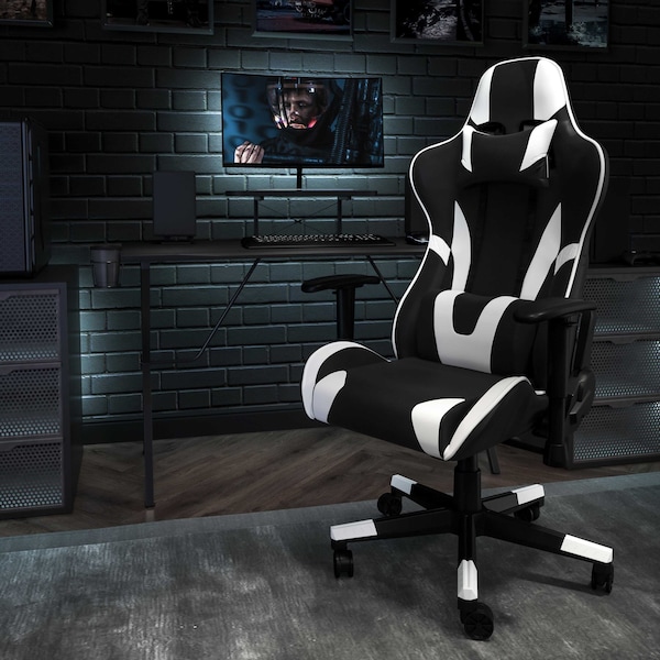 Flash Furniture Black Gaming Desk and Chair Set - BLN-X20RSG1031-BK-GG