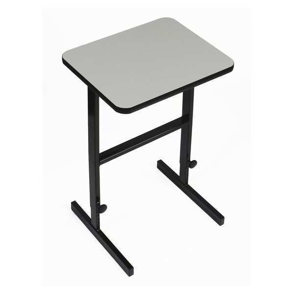 Correll Workstation Desk Standing Height Workstation, 24" D X 34" to 42" H, 20" W X Gray Granite - CST2024-15