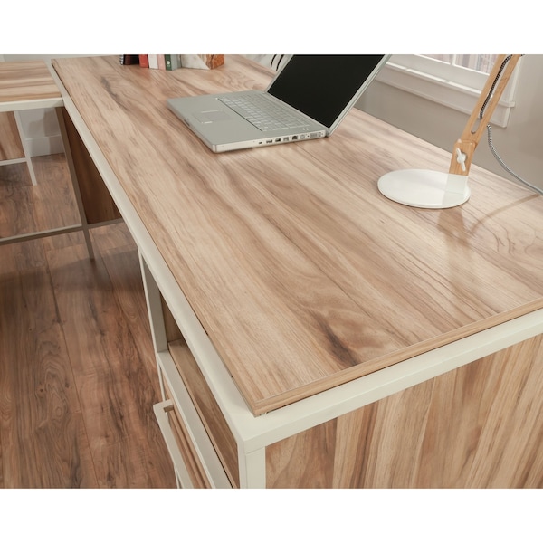 Sauder 65.984 in D X 29.252 in H, 65.984 in W X Engineered wood, Metal, Kiln Acacia - 433800