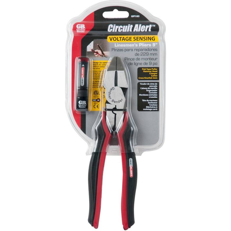 Gardner Bender 9 in. Circuit Alert Volt Sensing Linemen's Pliers - GPT-90