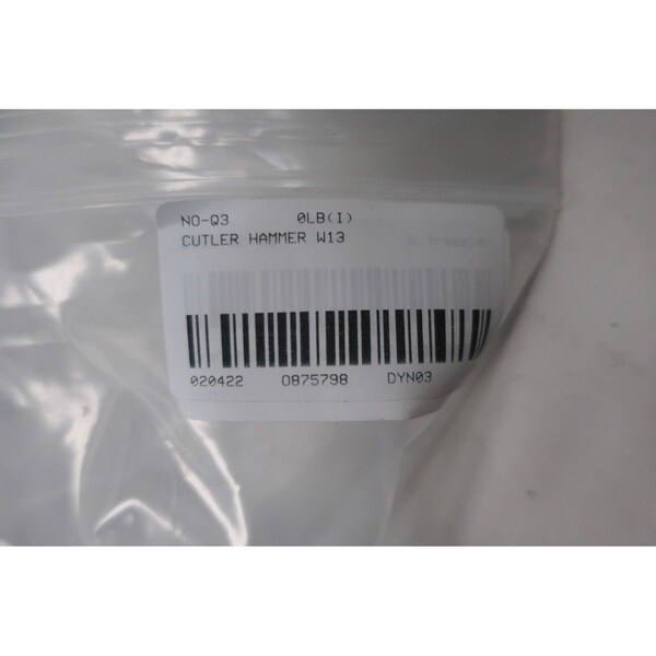 Eaton Cutler-Hammer Auxiliary Contact Kit Terminal And Contact Block - W13