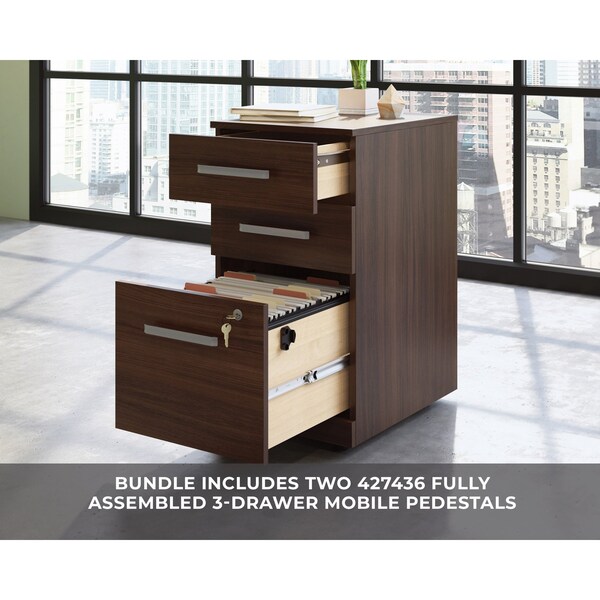Officeworks By Sauder Affirm 72 X 24 She 3 Drwr Peds Ste Ne A3 - 431497