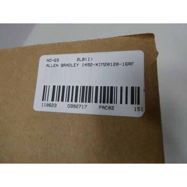 Allen Bradley 96-132V-AC SER A TERMINAL AND CONTACT BLOCK - 1492-XIM20120-16RF