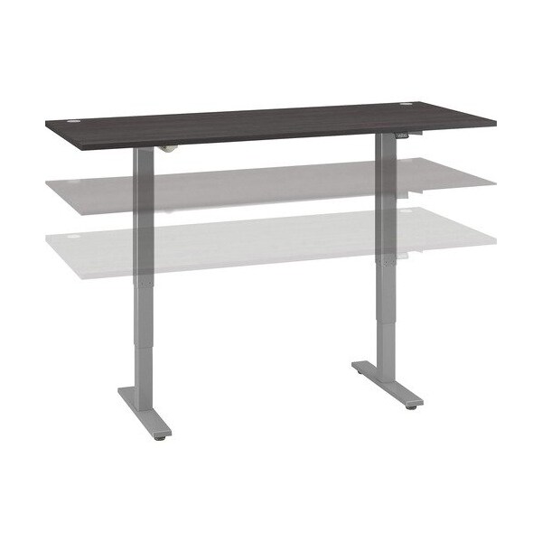 Bush Business Furniture DESK, HEIGHT ADJ, 72X30 - BSHM4S7230SGSK