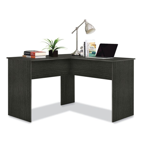 Easy 2 Go Corner Computer Desk, 47.83in x 47.83in x 30.39in, Dark Gray - WE-OF-0152G