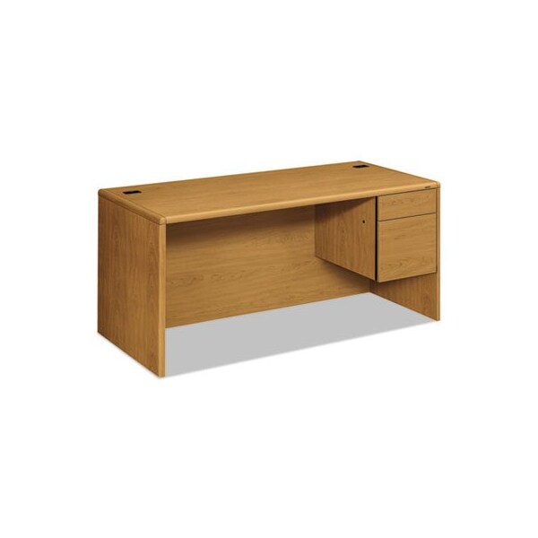 Hon HON, 10700 SERIES inLin DESK, 3/4 RIGHT PEDESTAL, 66W X 30D X 29.5H, HARVEST - 10783RCC