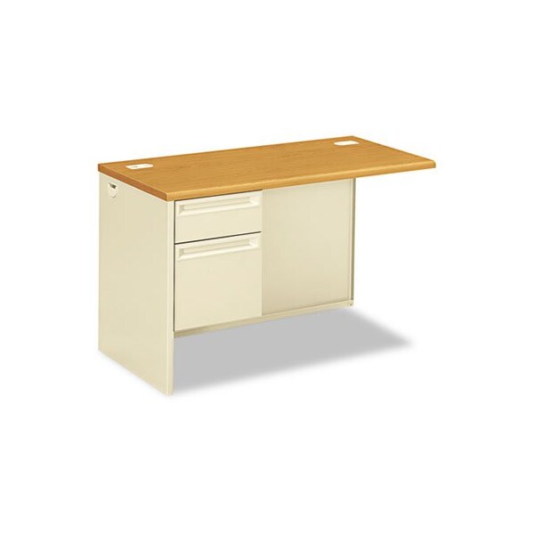 Hon HON, 38000 Series Flush Return, Left, 48w X 24d X 29-1/2h, Harvest/putty - 38216LCL
