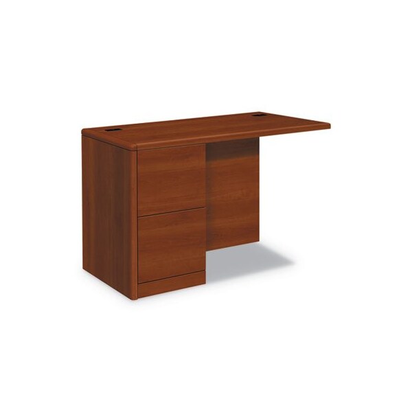 Hon HON, 10700 SERIES FULL LEFT PEDESTAL RETURN, 48W X 24D X 29 1/2H, COGNAC - 10712LCO