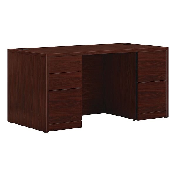 Hon Single Pedestal Desk, 30 in D X 29 1/2 in H, 60 in W X - H105892.NN