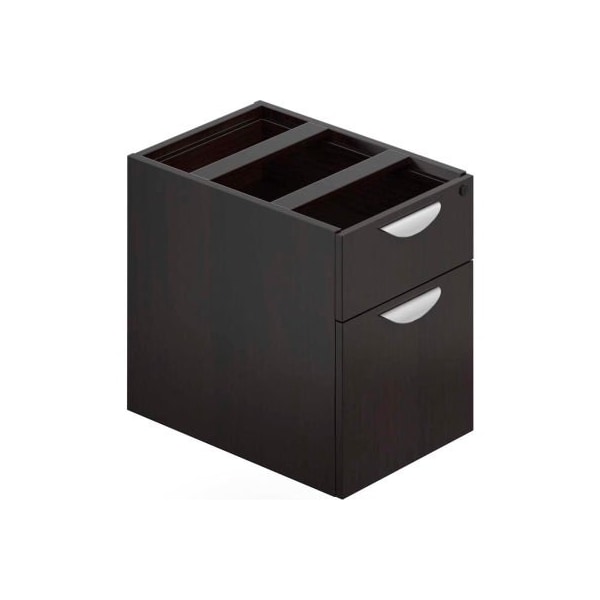 Gec Offices To Go 2 Drawer Hanging Pedestal in Espresso - Executive Modular Furniture - SL22HBF-AEL